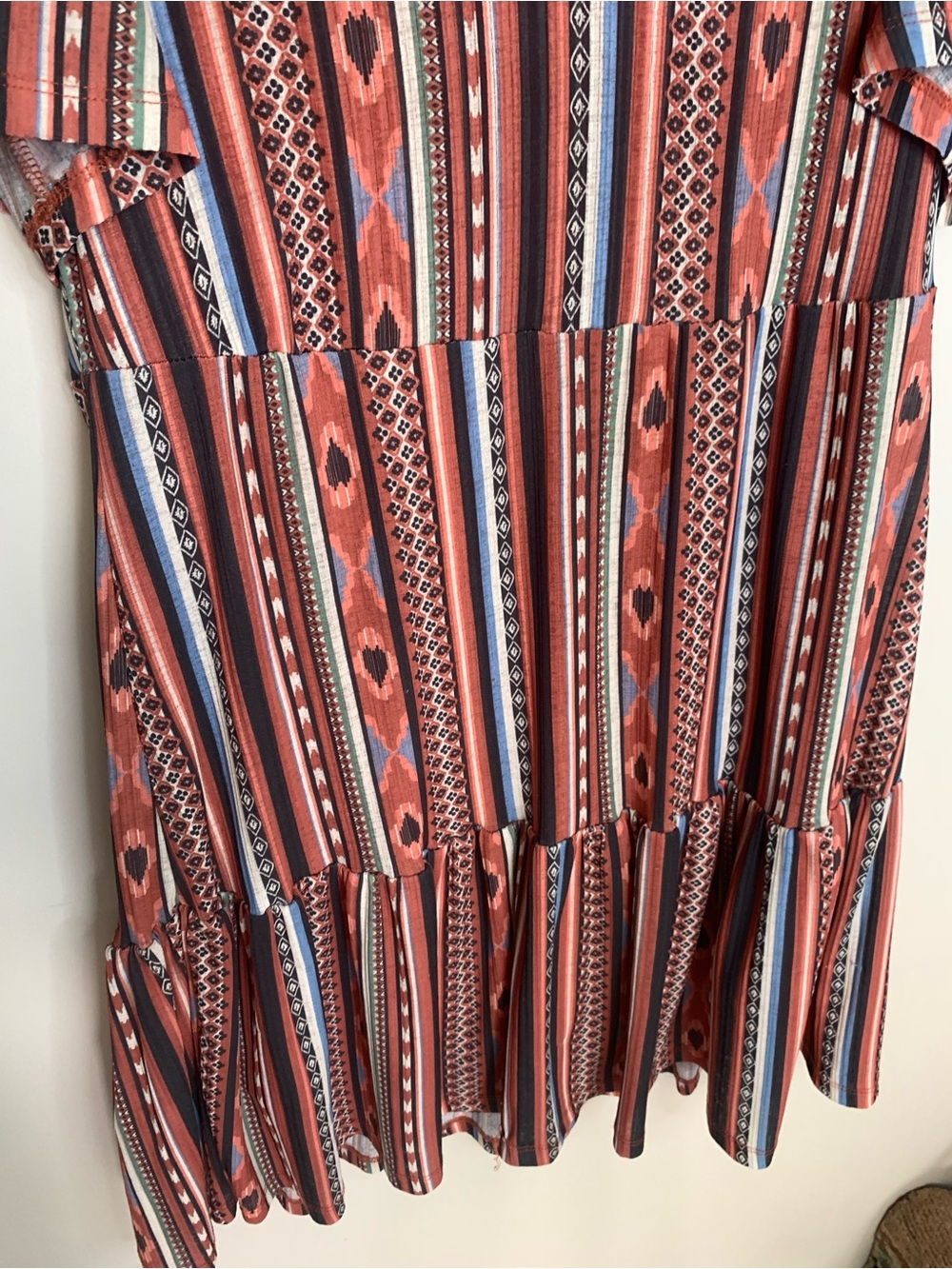 Dex Aztec Pattern Dress Tassels L - Picture 9 of 10
